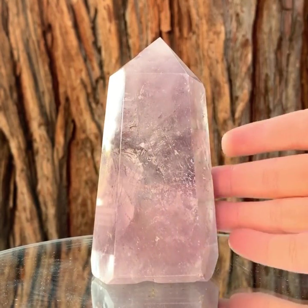 11.5cm 495g Polished Amethyst Point from Brazil