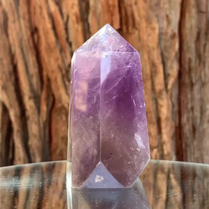 9.5cm 280g Polished Amethyst Point from Brazil