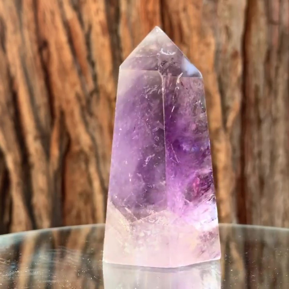 10cm 275g Polished Amethyst Point from Brazil