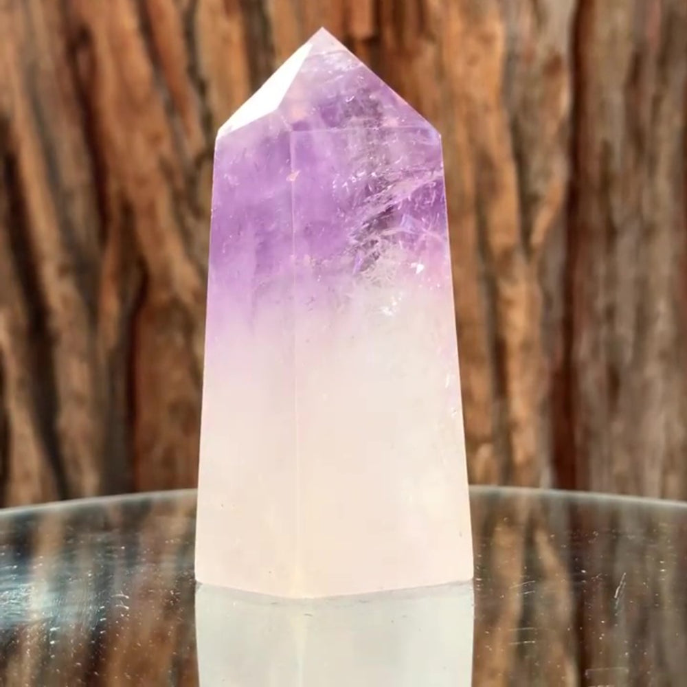 8.5cm 225g Polished Amethyst Point from Brazil