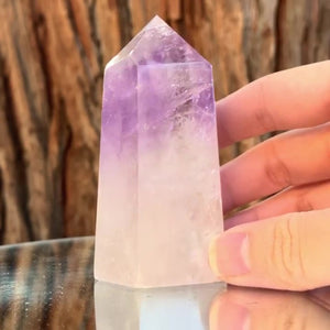 8.5cm 225g Polished Amethyst Point from Brazil
