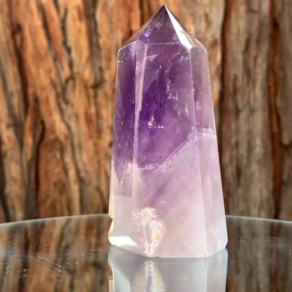 10cm 280g Polished Amethyst Point from Brazil