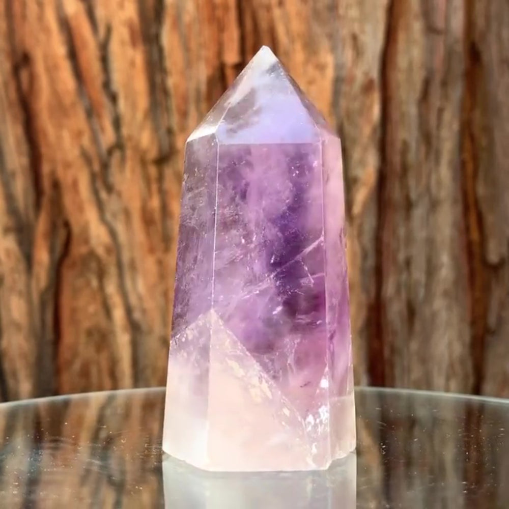 9cm 200g Polished Amethyst Point from Brazil