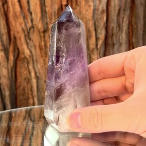 11cm 240g Polished Amethyst Point from Brazil