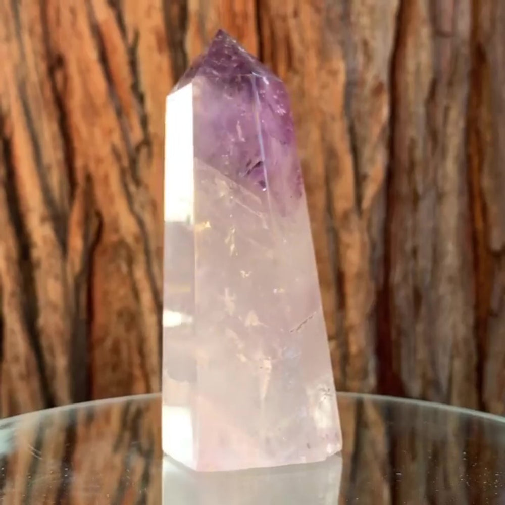 13cm 445g Polished Amethyst Point from Brazil
