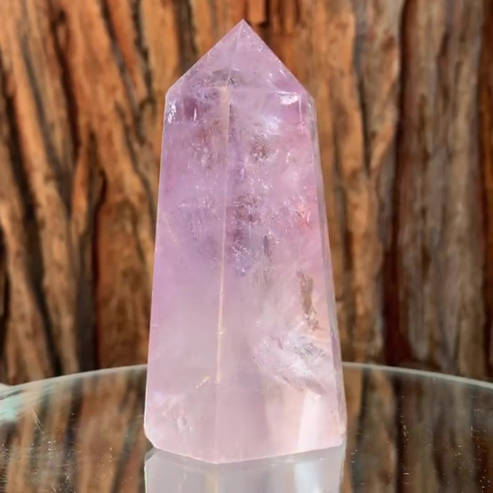 11cm 395g Polished Amethyst Point from Brazil