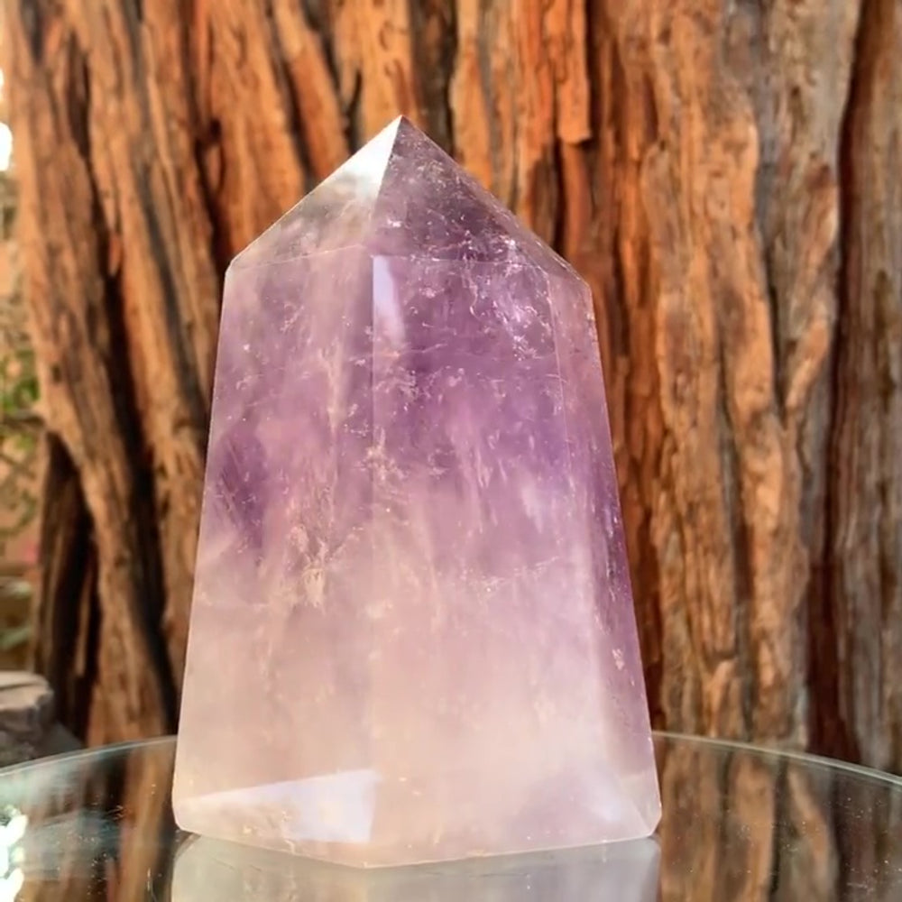 
            
                Load image into Gallery viewer, 12.5cm 1.06kg Polished Amethyst Point from Brazil
            
        