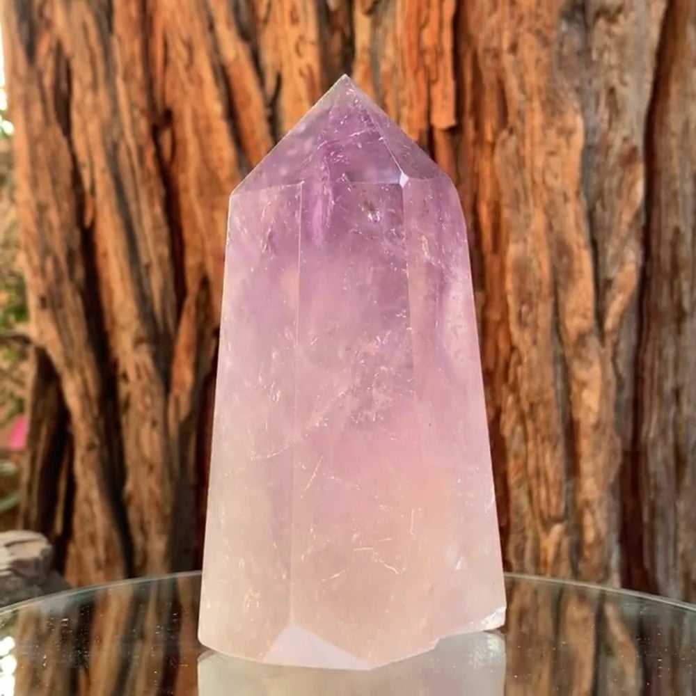 13.5cm 815g Polished Amethyst Point from Brazil