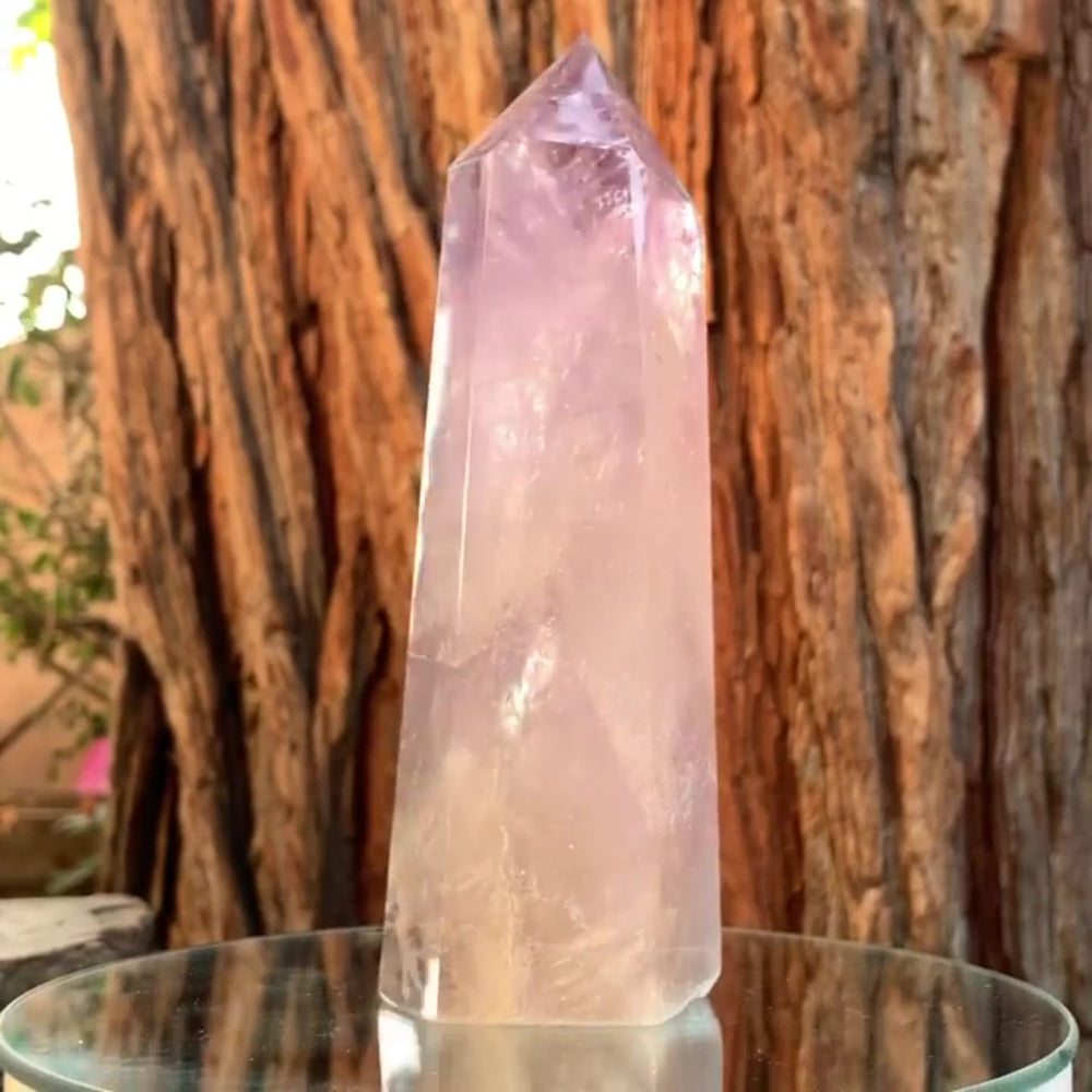 
            
                Load image into Gallery viewer, 19cm 1.05kg Polished Amethyst Point from Brazil
            
        