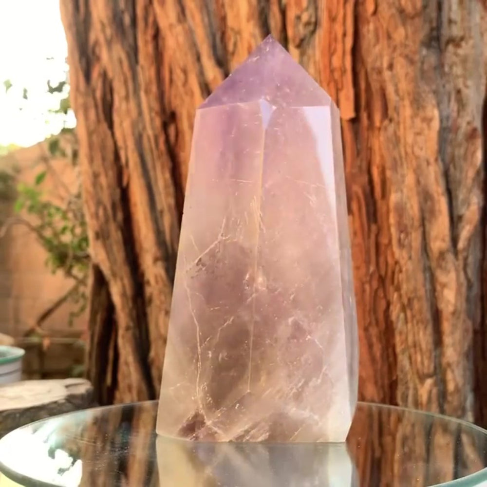 17.5cm 1.33kg Polished Amethyst Point from Brazil