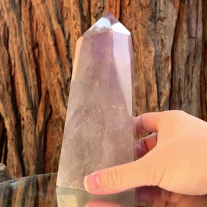 17cm 1.2kg Polished Amethyst Point from Brazil