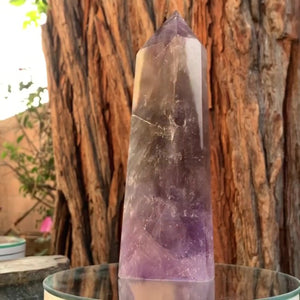 22.5cm 1.37kg Polished Amethyst Point from Brazil