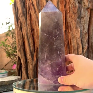 22.5cm 1.37kg Polished Amethyst Point from Brazil