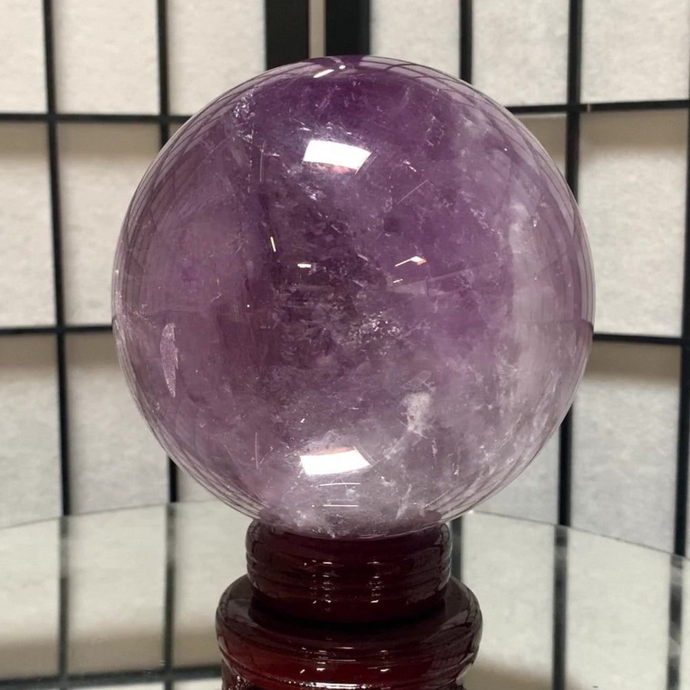 12.5cm 2.77kg Polished Amethyst Sphere from Brazil