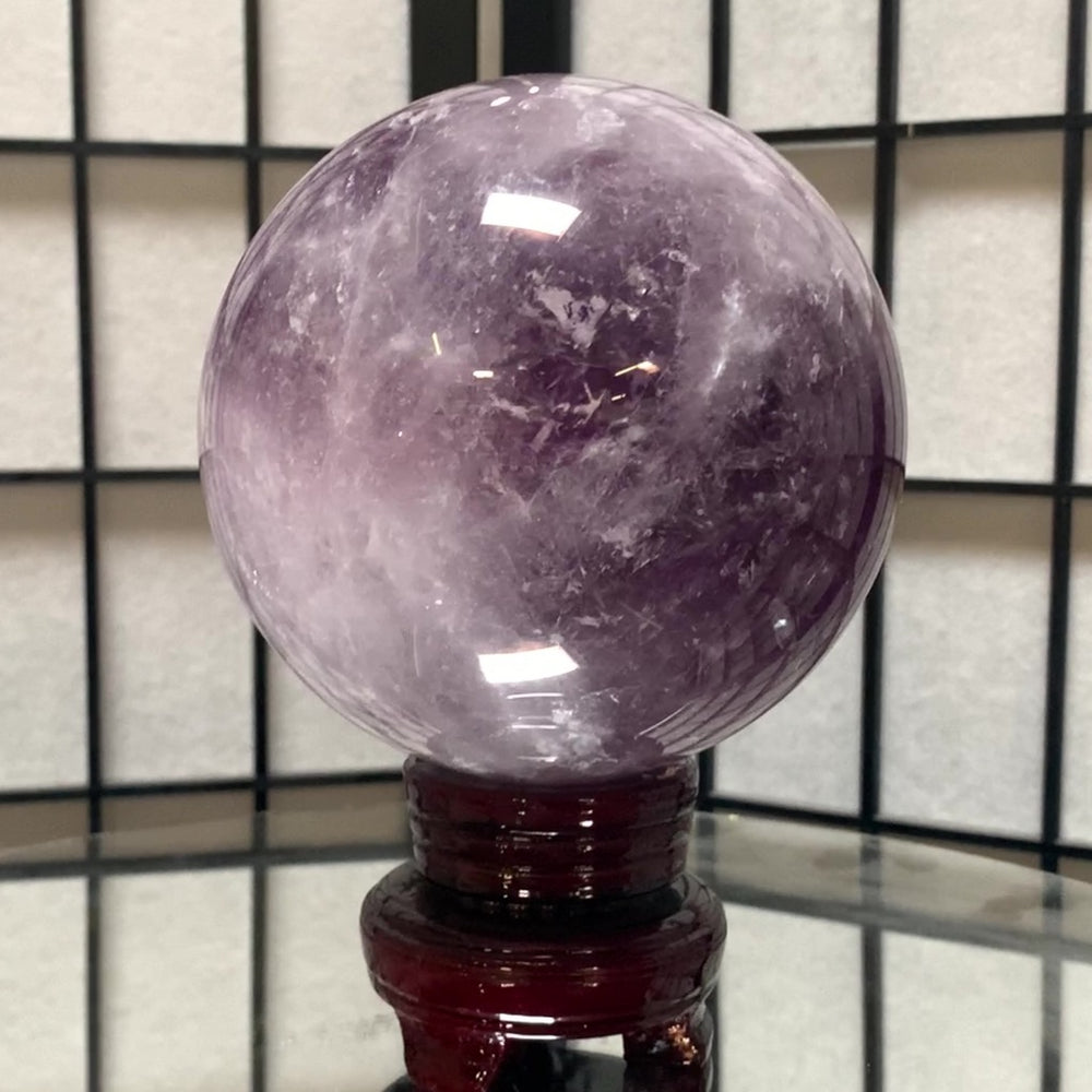 
            
                Load image into Gallery viewer, 12.5cm 2.93kg Polished Amethyst Sphere from Brazil
            
        