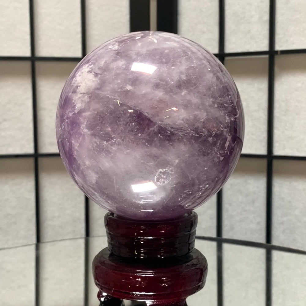 
            
                Load image into Gallery viewer, 11cm 1.84kg Polished Amethyst Sphere from Brazil
            
        