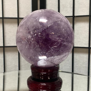 11cm 1.84kg Polished Amethyst Sphere from Brazil