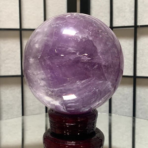 11cm 1.84kg Polished Amethyst Sphere from Brazil
