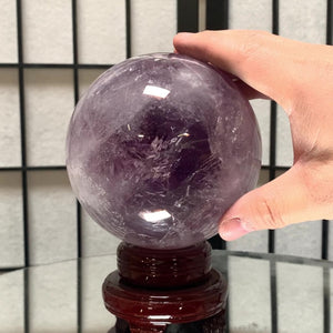 11cm 1.92kg Polished Amethyst Sphere from Brazil