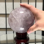 11.5cm 2.16kg Polished Amethyst Sphere on Stand from Brazil