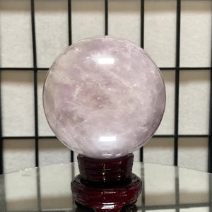11.5cm 2.16kg Polished Amethyst Sphere on Stand from Brazil
