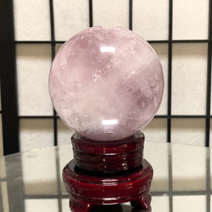 8.5cm 846g Polished Amethyst Sphere on Stand from Brazil
