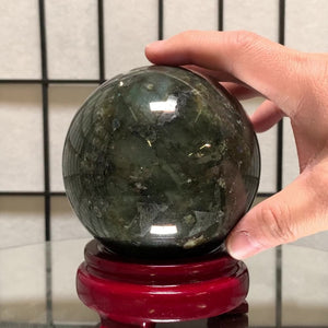 10cm 1.5kg Polished Labradorite Sphere from Madagascar