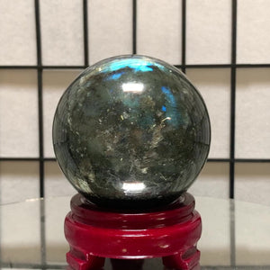10cm 1.5kg Polished Labradorite Sphere from Madagascar