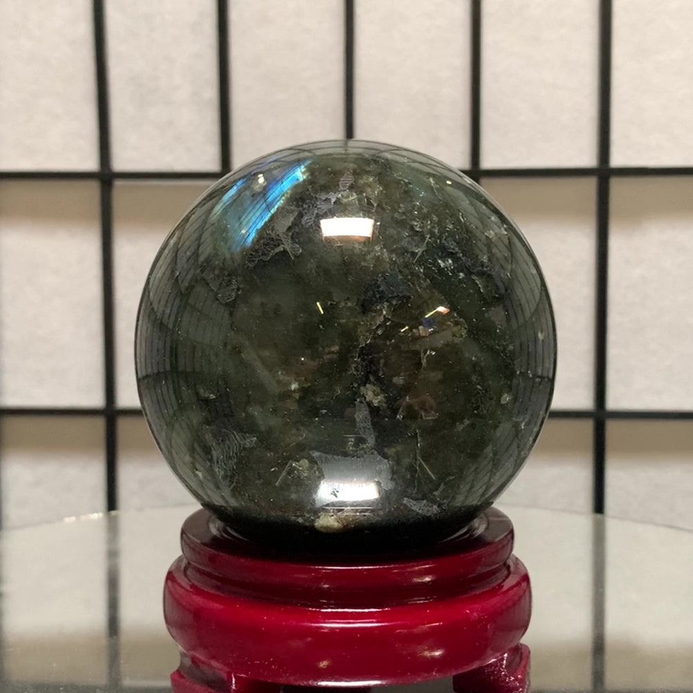 10cm 1.5kg Polished Labradorite Sphere from Madagascar