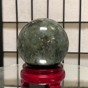 10cm 1.44kg Polished Labradorite Sphere from Madagascar