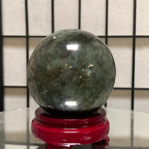 10cm 1.44kg Polished Labradorite Sphere from Madagascar