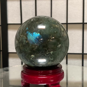 10.5cm 1.9kg Polished Labradorite Sphere from Madagascar