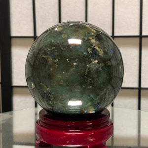 10.5cm 1.9kg Polished Labradorite Sphere from Madagascar