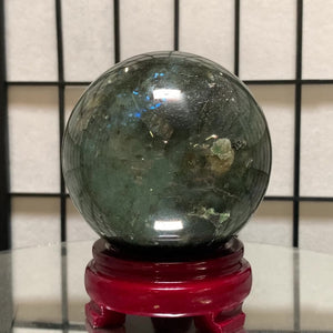 10.5cm 1.9kg Polished Labradorite Sphere from Madagascar