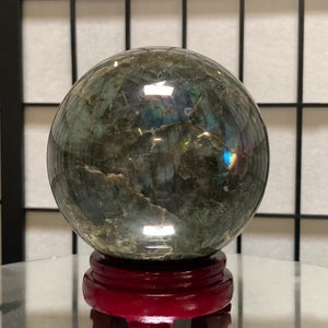 12.5cm 3.04kg Polished Labradorite Sphere from Madagascar