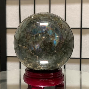 12.5cm 3.04kg Polished Labradorite Sphere from Madagascar