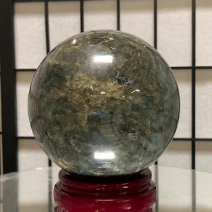 12.5cm 3.04kg Polished Labradorite Sphere from Madagascar
