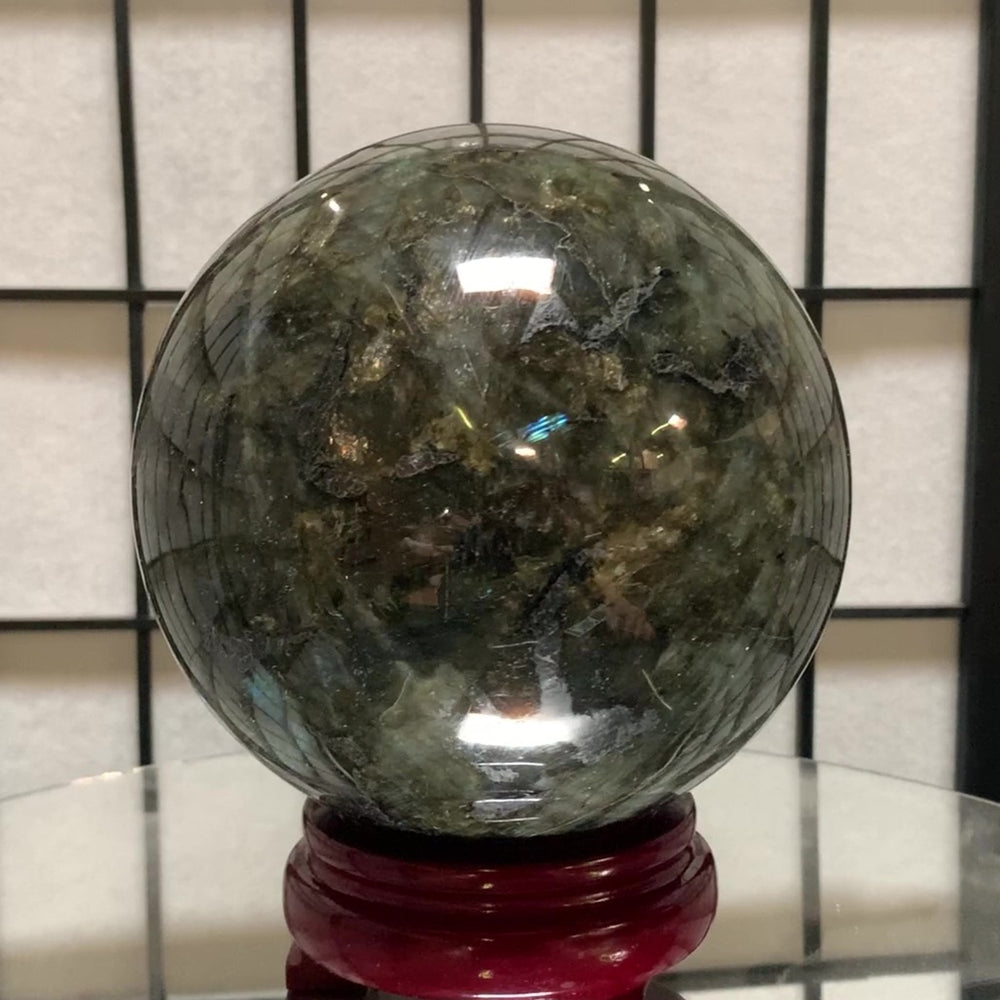 14cm 4.17kg Polished Labradorite Sphere from Madagascar