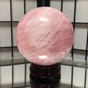 19.5cm 10.79kg Polished Rose Quartz Sphere from China