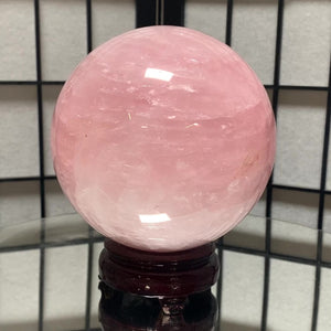 19.5cm 10.79kg Polished Rose Quartz Sphere from China