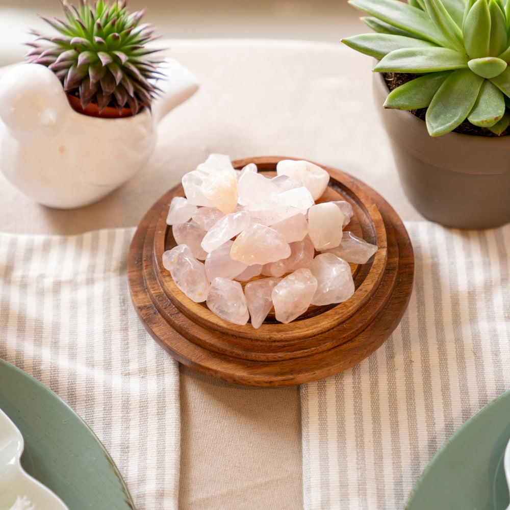 Half Tumbled Rose Quartz from Madagascar - Choose Size & Weight