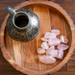 Half Tumbled Rose Quartz from Madagascar - Choose Size & Weight