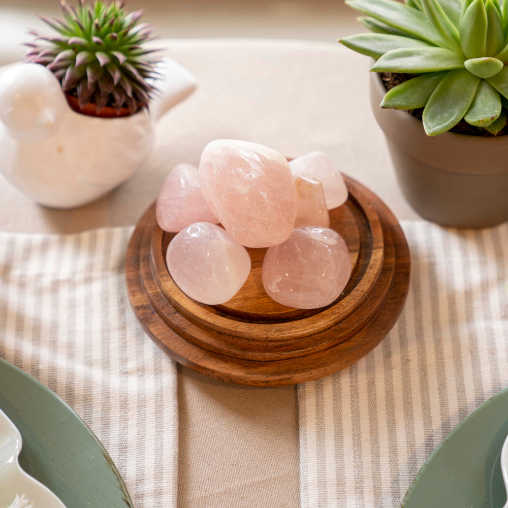 Half Tumbled Rose Quartz from Madagascar - Choose Size & Weight