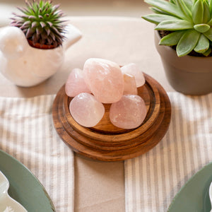 Half Tumbled Rose Quartz from Madagascar - Choose Size & Weight