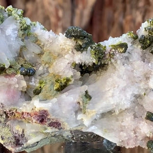 9.8cm 118g Epidote & Quartz from Imilchil, Atlas Mtns, MO