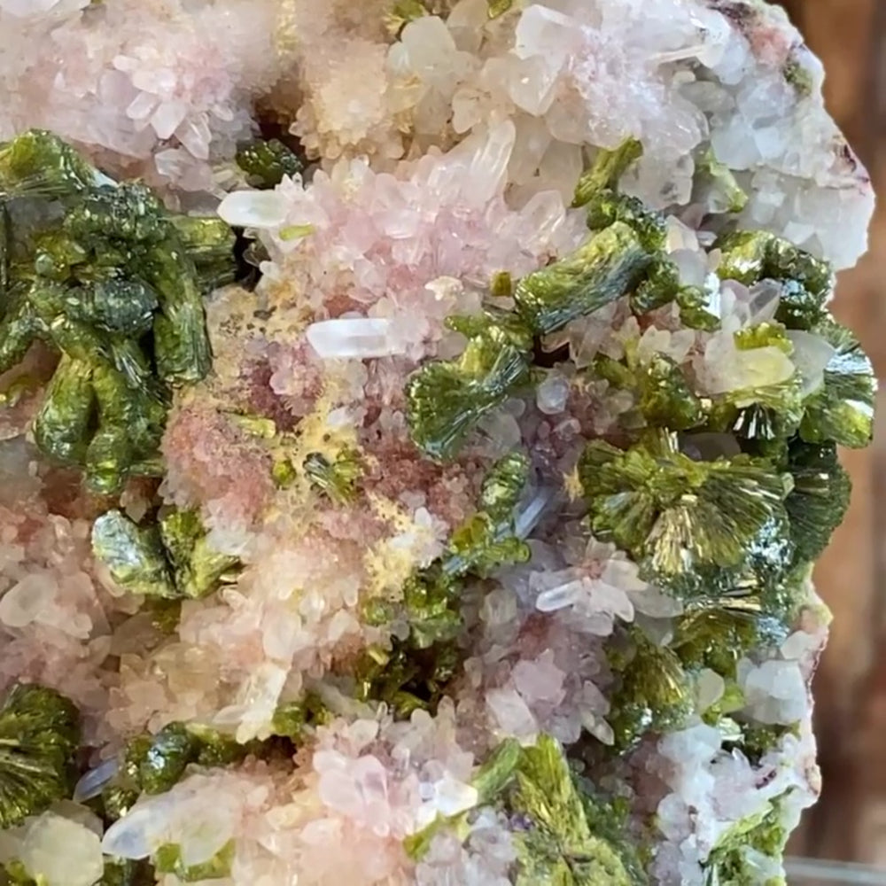 8cm 184g Epidote & Quartz from Imilchil, Atlas Mtns, MO