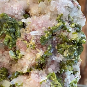 8cm 184g Epidote & Quartz from Imilchil, Atlas Mtns, MO