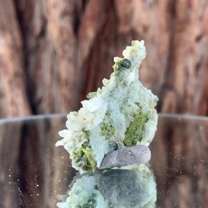4cm 15g Clear Quartz with Epidote from Imilchil, Atlas Mountain Range, Morocco