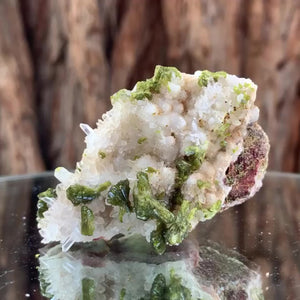 
            
                Load image into Gallery viewer, 6.5cm 30g Clear Quartz with Epidote from Imilchil, Atlas Mountain Range, Morocco
            
        