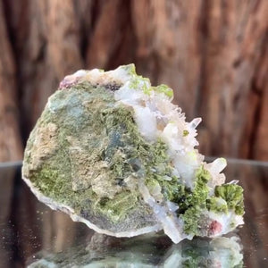 6.5cm 30g Clear Quartz with Epidote from Imilchil, Atlas Mountain Range, Morocco